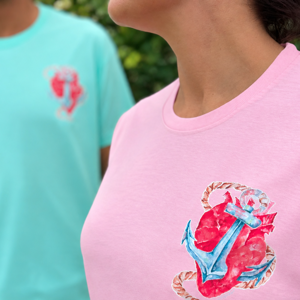 camiseta rosa